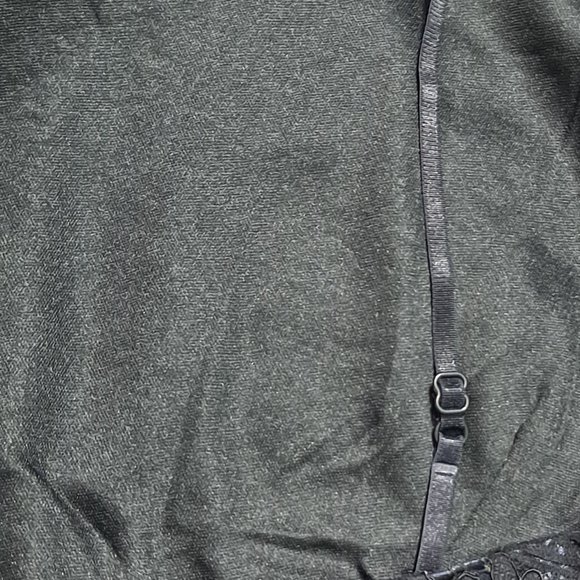 Black Floral Lace Square Neckline Criss-Cross Open Back Flare Mini Dress – Plus - Picture 8 of 10